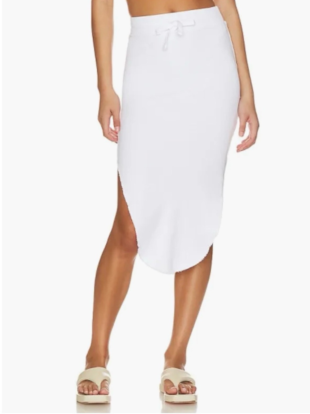 Frank & Eileen Unforgettable The LAB White Cotton High Low Maxi Skirt M